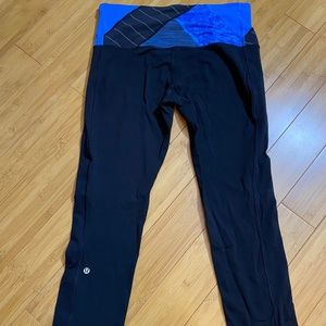 Lululemon Can’t Stop Pant in Black / Cornflower